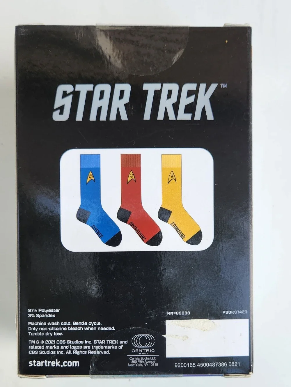 Star Trek Men’s Crew Socks-3Pack